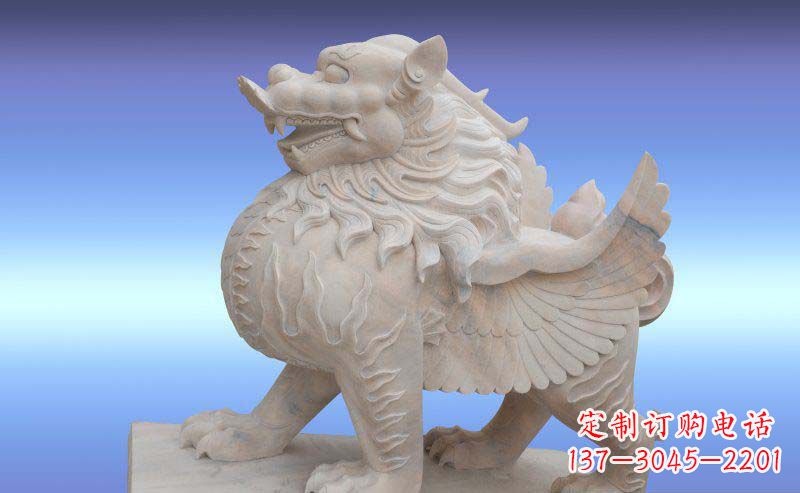 达州大理石貔貅神兽石雕