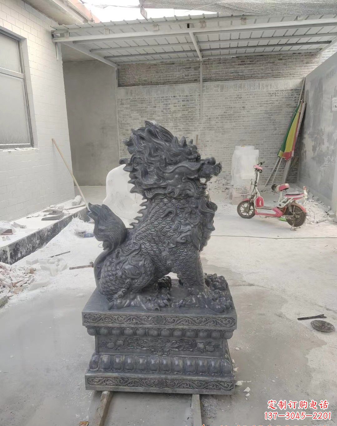 达州传世工艺大理石麒麟雕塑