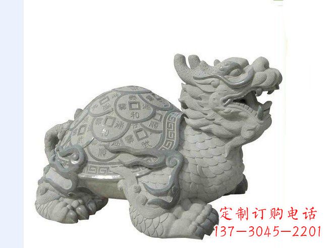 达州大理石招财龙雕塑