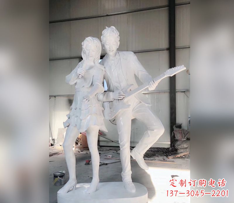 达州精美大理石吉他雕塑