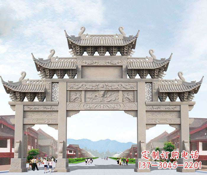 达州大理石牌坊石雕艺术品