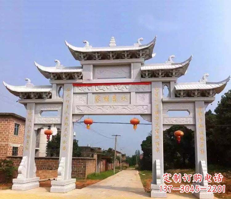 达州大理石牌坊石雕