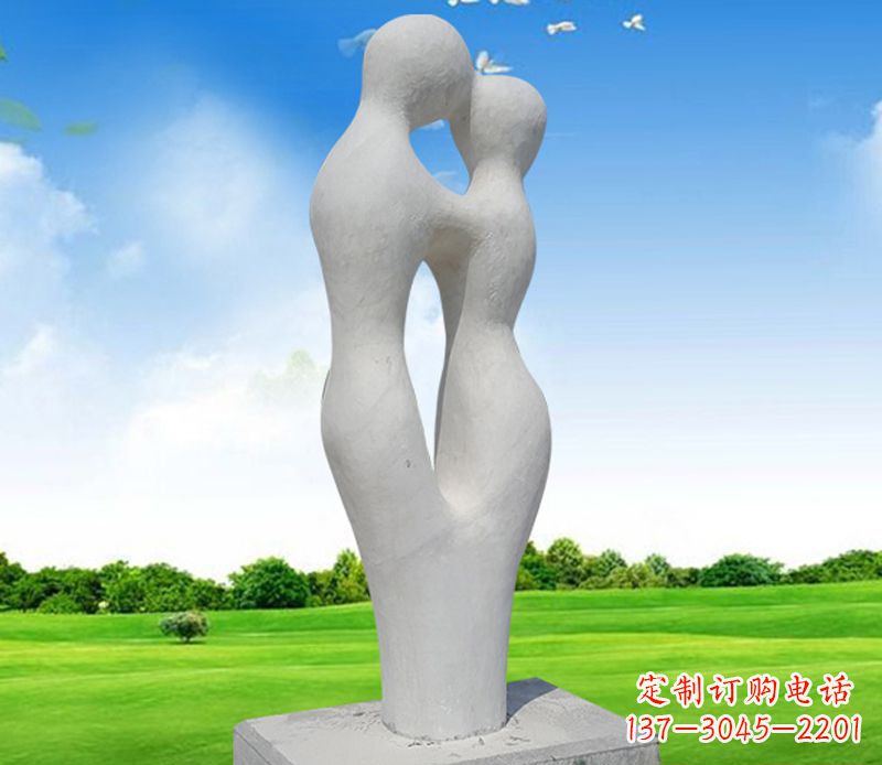 达州情侣石雕,永恒的爱恋