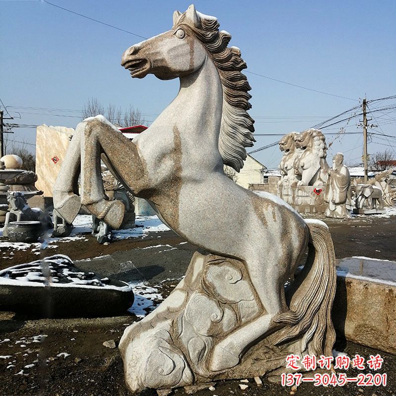 达州大理石生肖马雕塑
