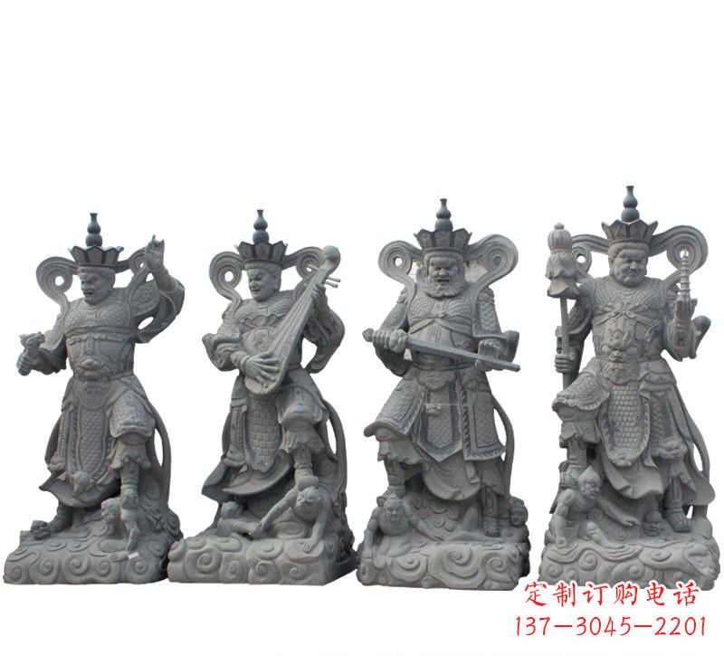 达州四大天王大理石雕塑