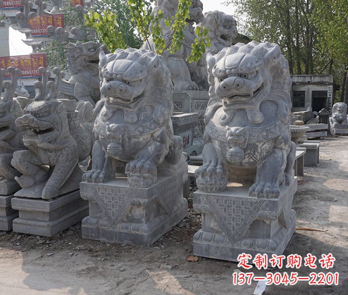 达州大理石狮子雕塑