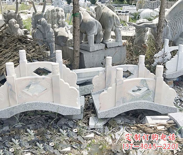 达州精美大理石拱桥雕塑