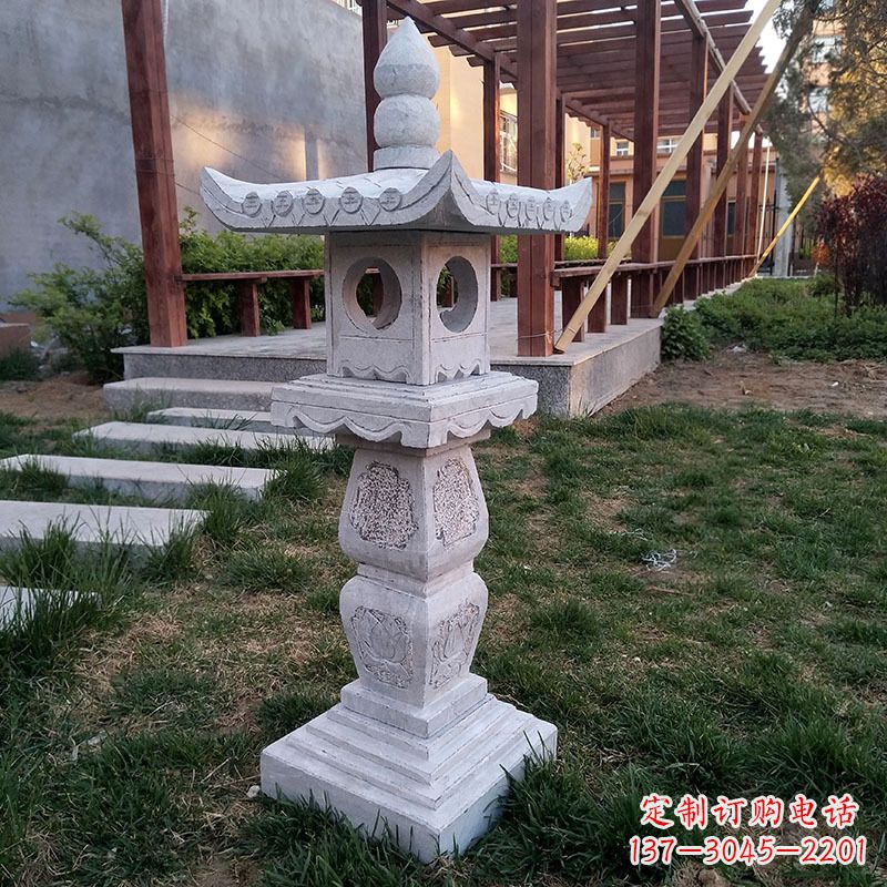 达州大理石灯笼雕塑