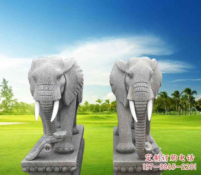 达州精美大象雕塑,招财进宝