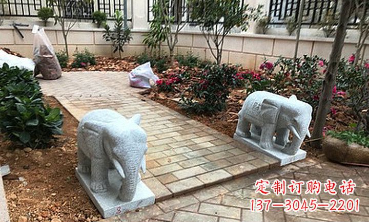 达州大理石小象石雕,让你的大好家园更加美丽