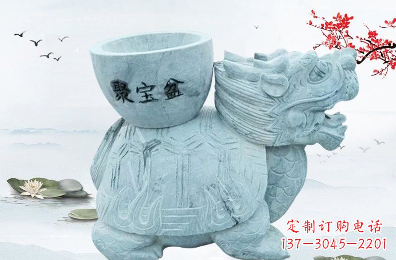 达州大理石招财龙雕塑