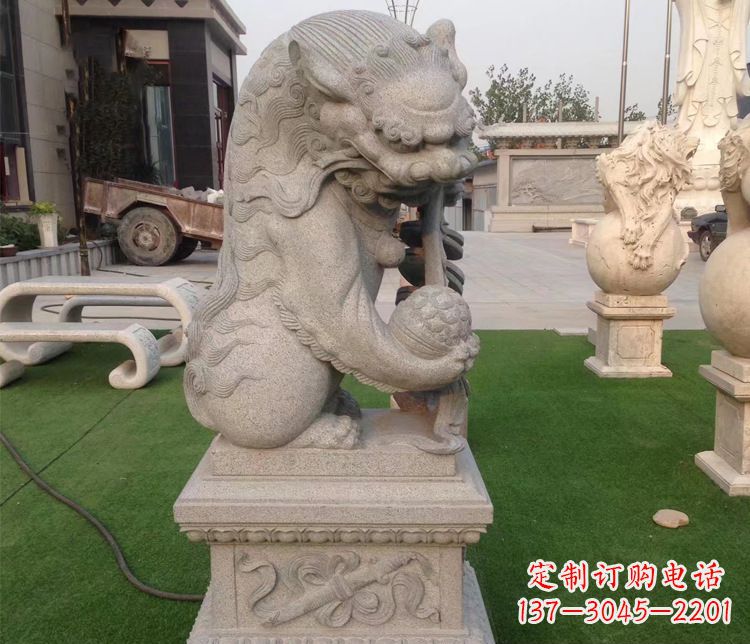 达州优雅精致的大理石独角兽雕塑
