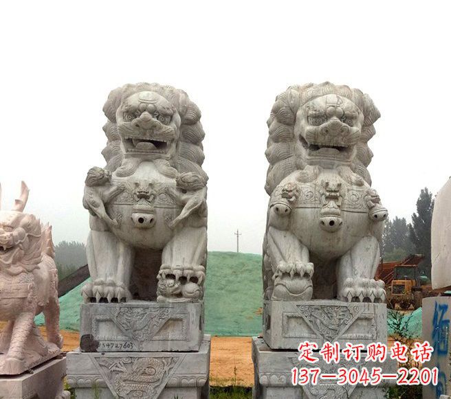 达州传统大理石狮子雕塑