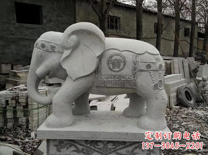 达州古典风格大象雕塑