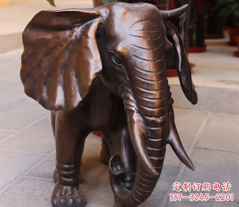 达州大象铜雕塑