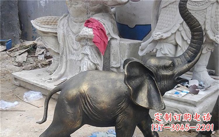 达州精美大象铜雕