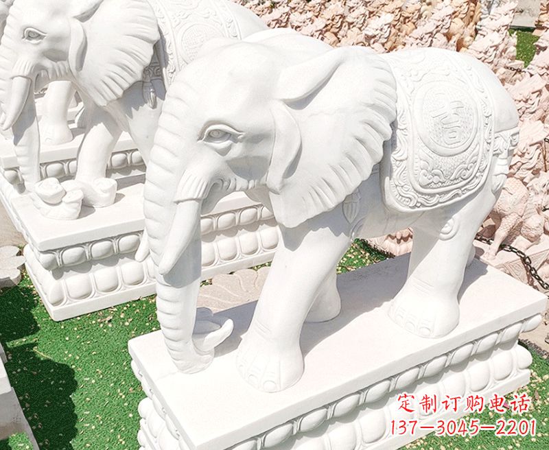 达州大象石雕雕塑