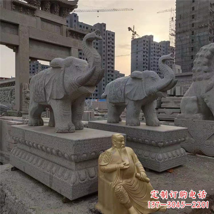 达州大象石雕吸水