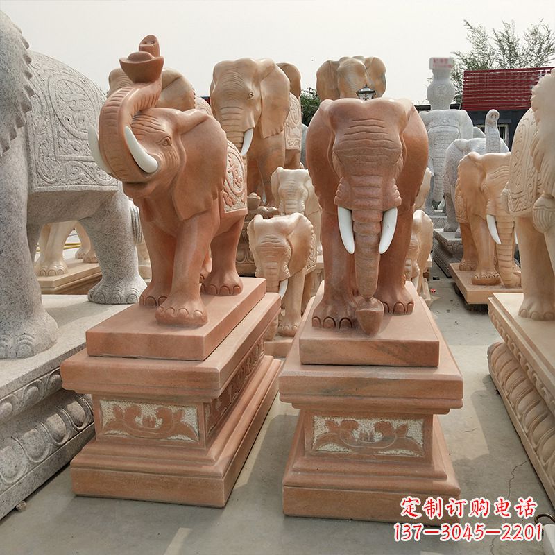 达州大象水缸石雕塑