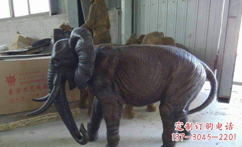 达州大象铜雕 动物雕塑