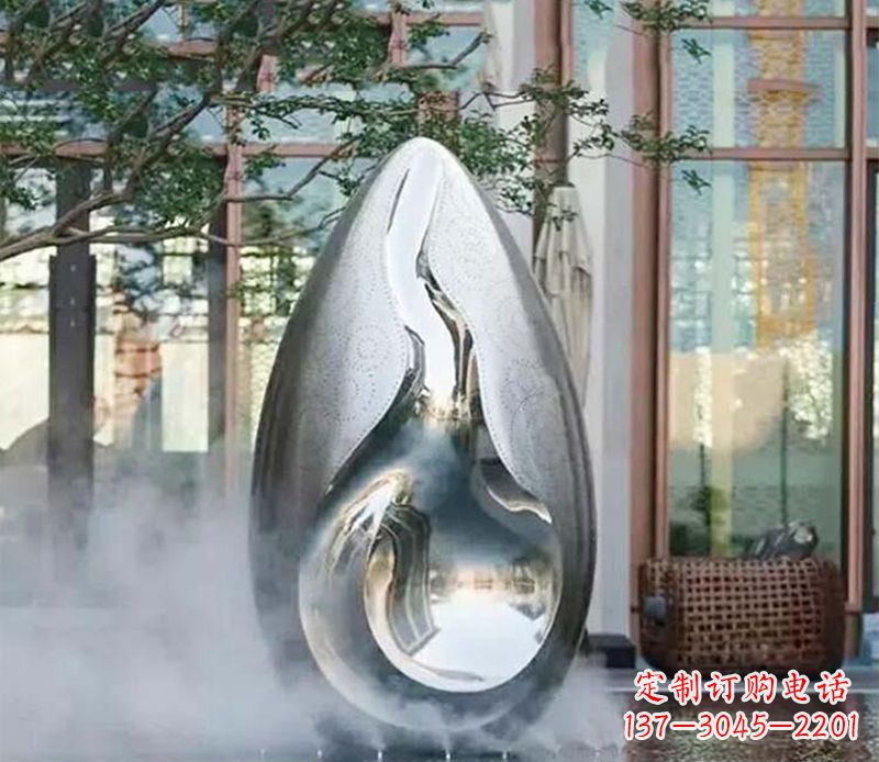 达州高端大气水滴雕塑