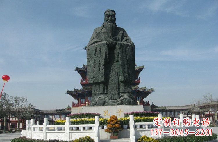 达州大型锻铜孔子雕像,非凡之美