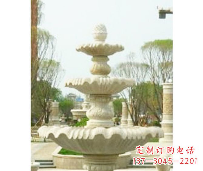 达州大型多层喷泉石雕 (3)