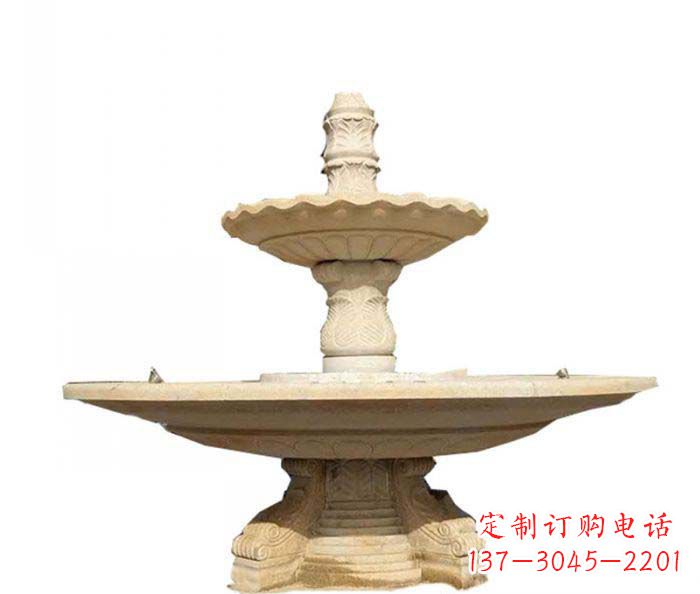 达州大型多层喷泉石雕 (2)