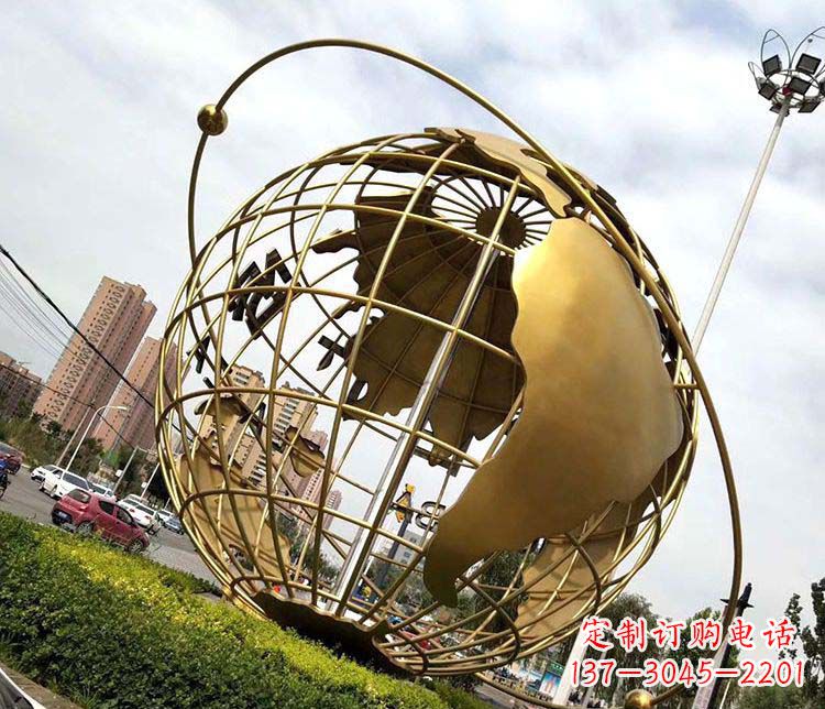 达州地球仪不锈钢雕塑拓宽视野,致敬世界