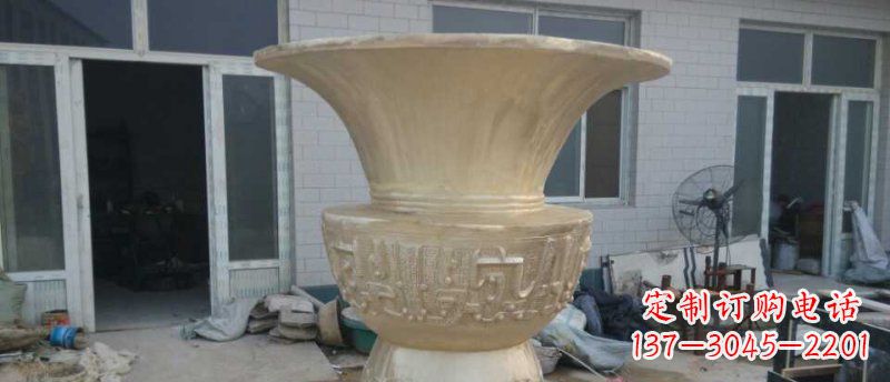 达州高品质大型花盆铜雕