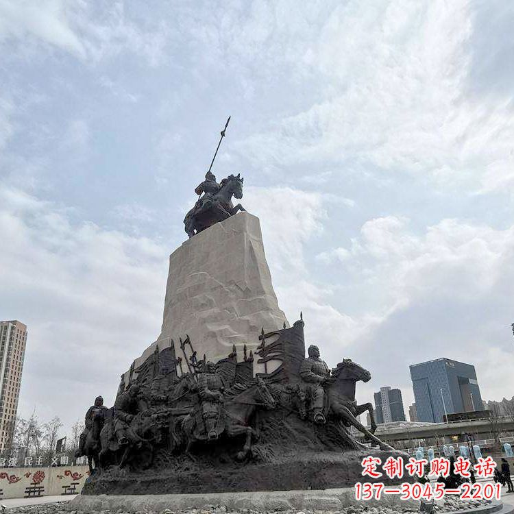达州精美西汉名将石雕像——荣耀霍去病