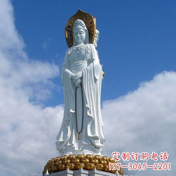达州观音石雕大型景观雕塑