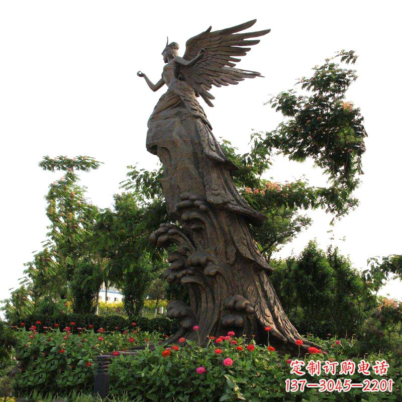 达州中领雕塑-神话传说中的精卫海景观雕塑