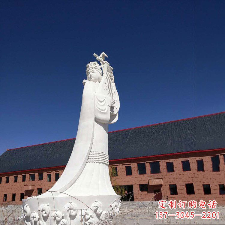 达州中国古代四大美女之王昭君出塞石雕塑