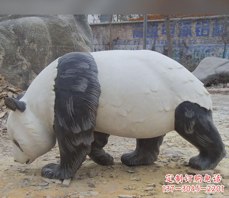 达州特色熊猫石雕定制