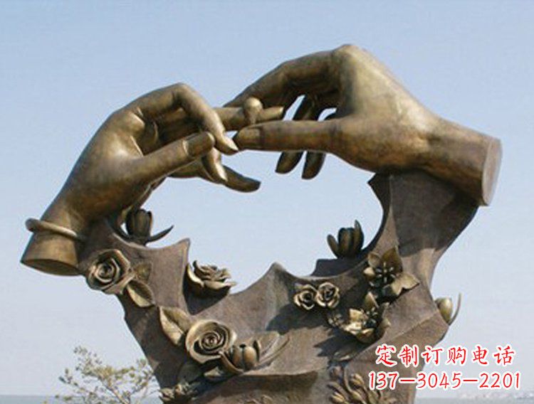 达州戴戒指的手铜雕