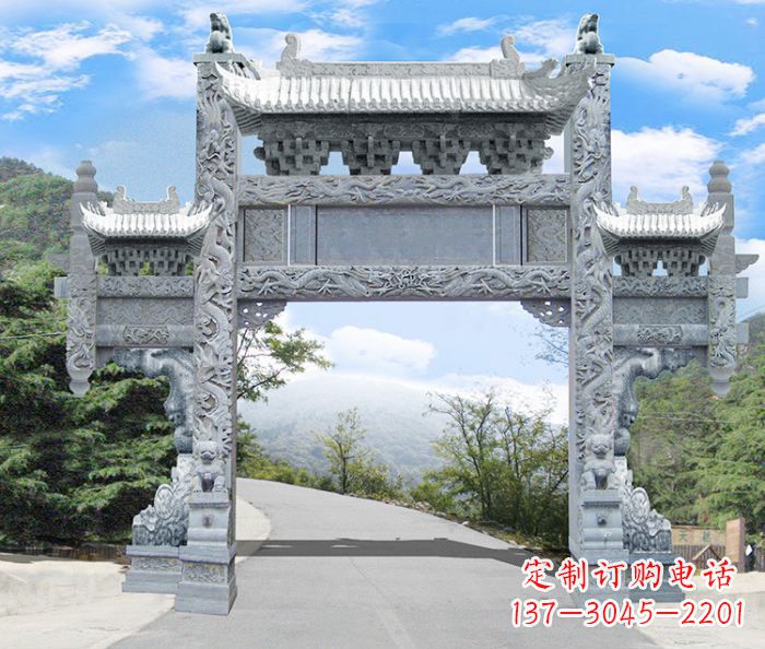 达州精美牌坊雕塑