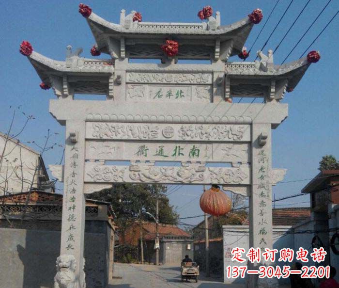 达州优质大理石牌坊雕塑
