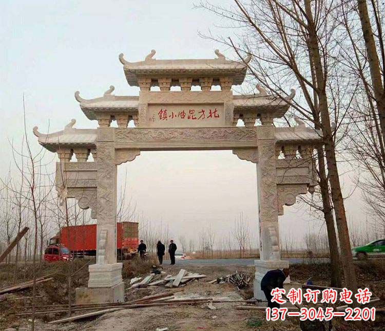 达州大理石牌坊石雕