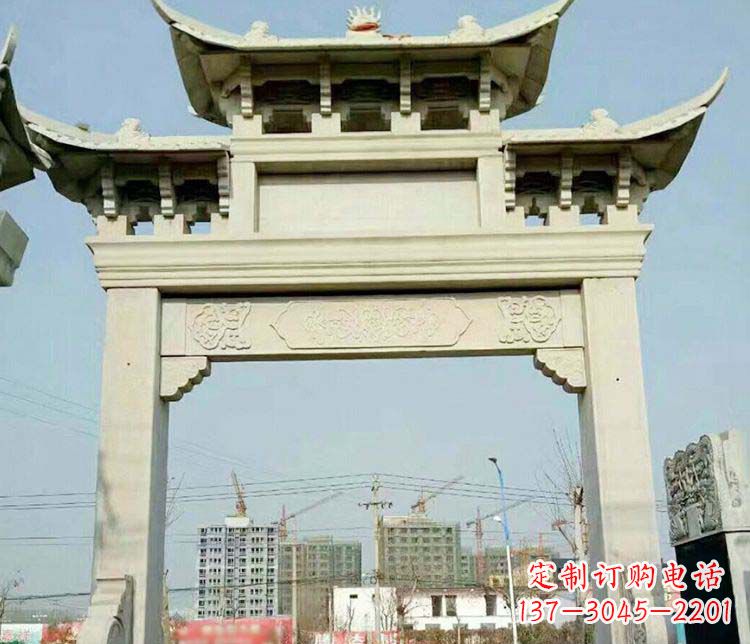 达州精美牌坊石雕