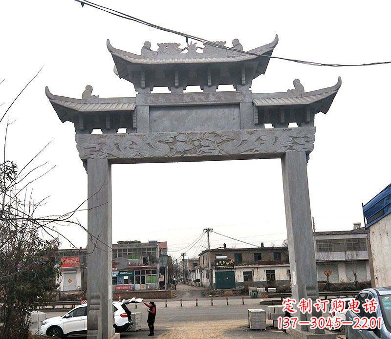达州精美大理石牌坊石雕