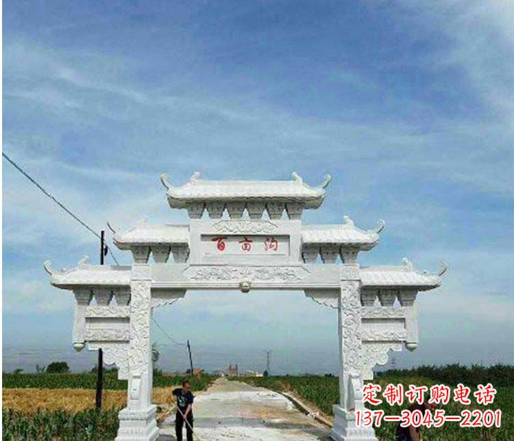 达州西方风格石牌坊石雕