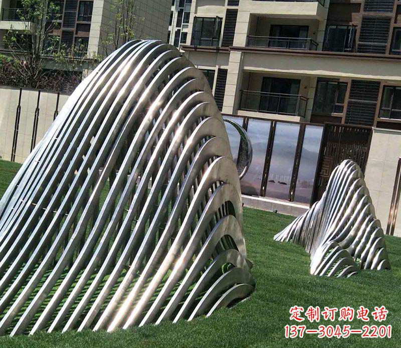 达州不锈钢假山雕塑——电镀之美