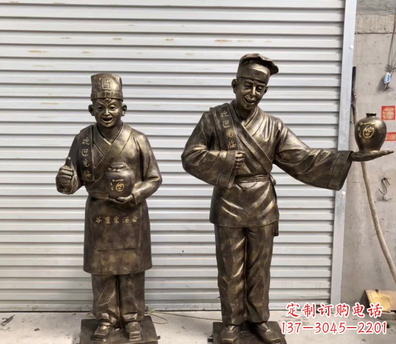达州店小二铜雕古风系列