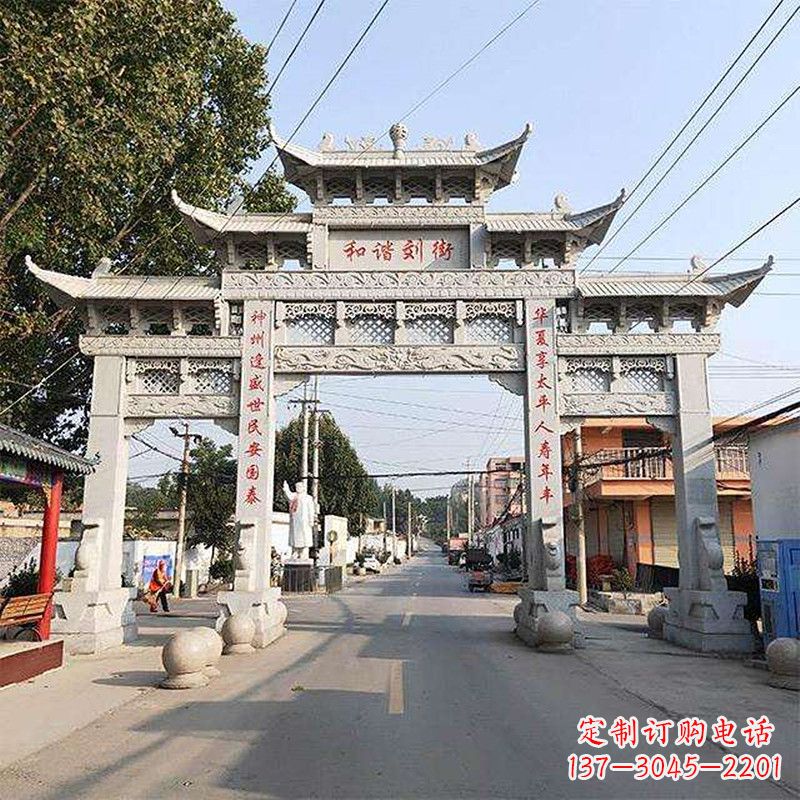 达州牌坊雕塑-精致的艺术精品