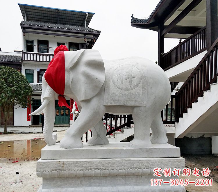 达州精致大象雕塑