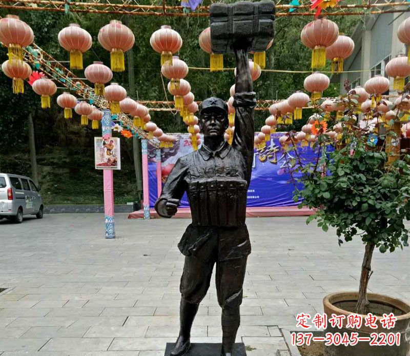 达州董存瑞铜雕