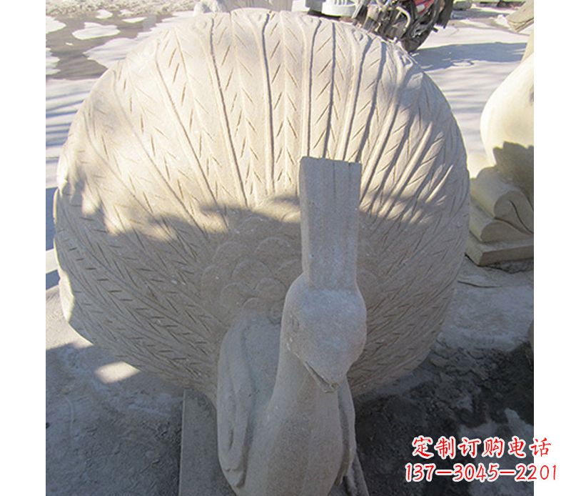 达州优雅高贵的孔雀石雕