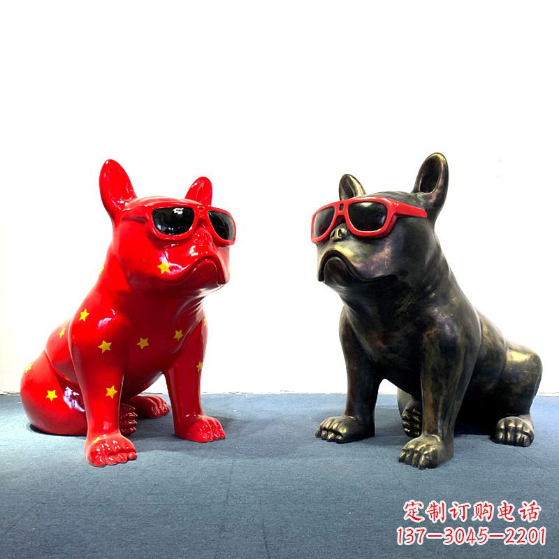 达州斗牛犬雕塑摆件