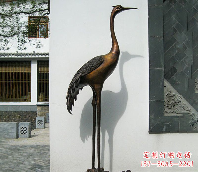 达州仙鹤雕塑,精美绝伦,艺术动人